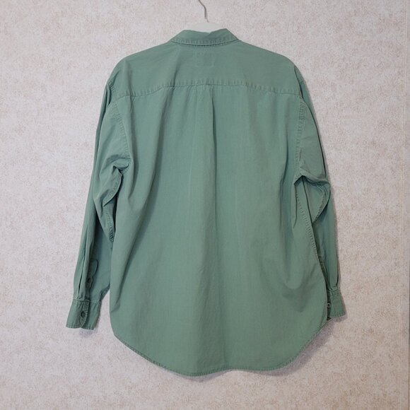 Gap Green Womens Button Long Sleeve Shirt  Size M - Picture 3 of 15